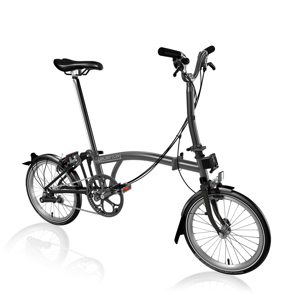 Brompton P Line M4L Midnight Black Metallic-Titanium Black Matt