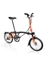 Brompton C Line H6L Black - Fire Coral