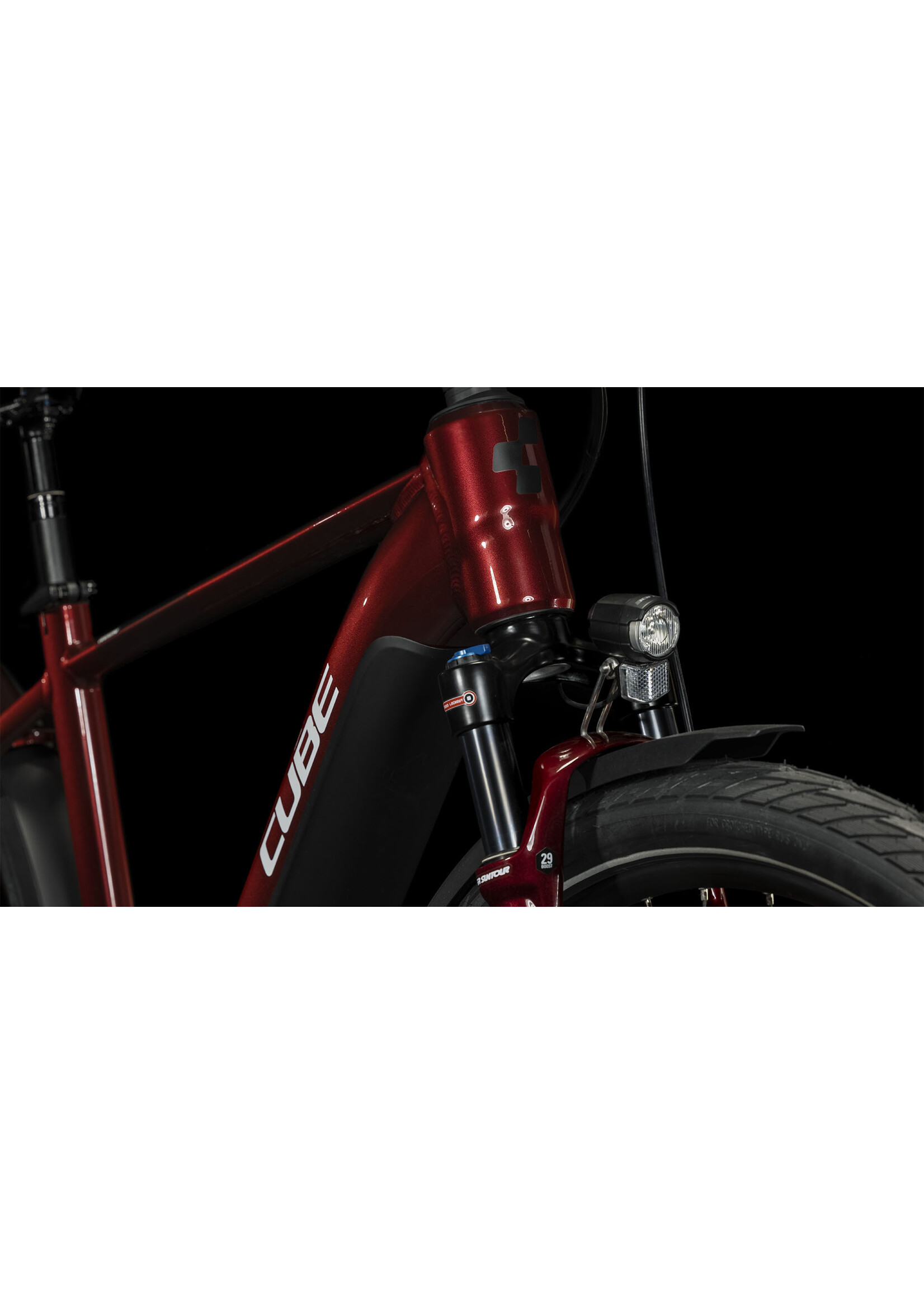 CUBE Cube Touring Hybrid EXC 625 red n white