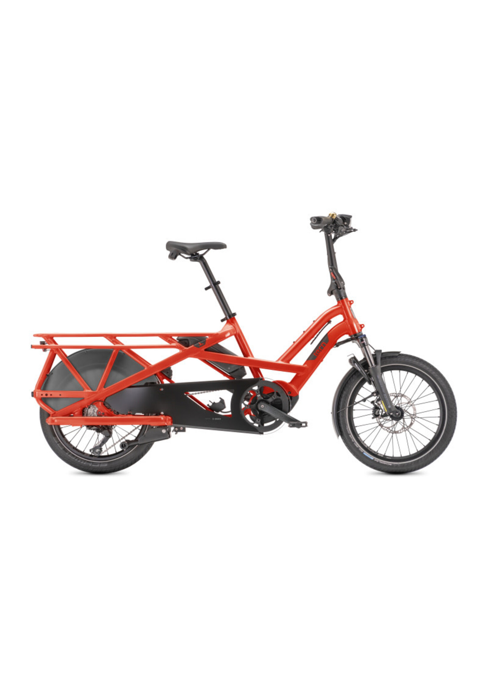 Tern GSD S10 Cargo line - 500 wh - shimano - Rouge tabasco 1x10