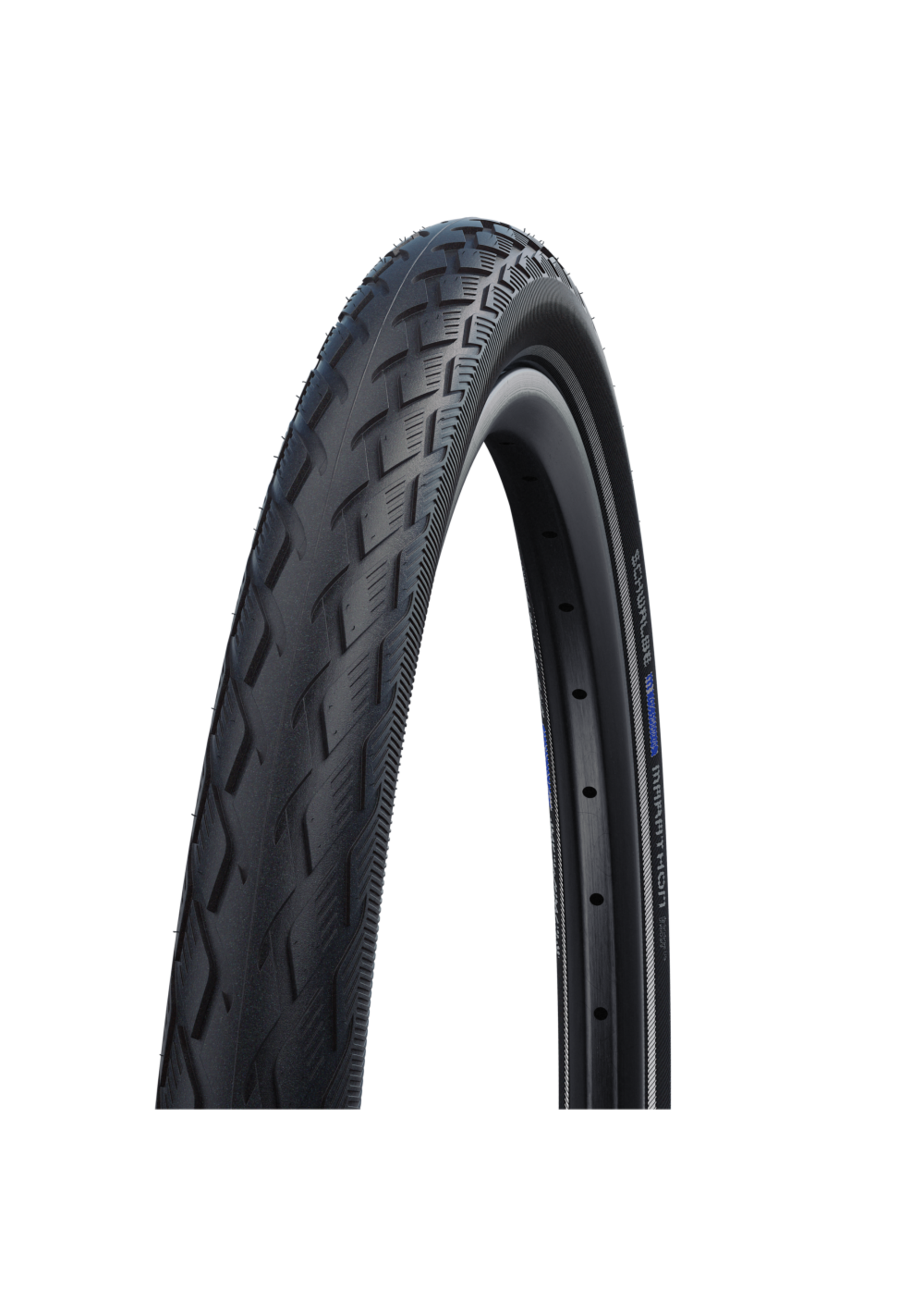 SCHWALBE Pneu Green Marathon 700x35C GG rigide avec bande réfléchissante black