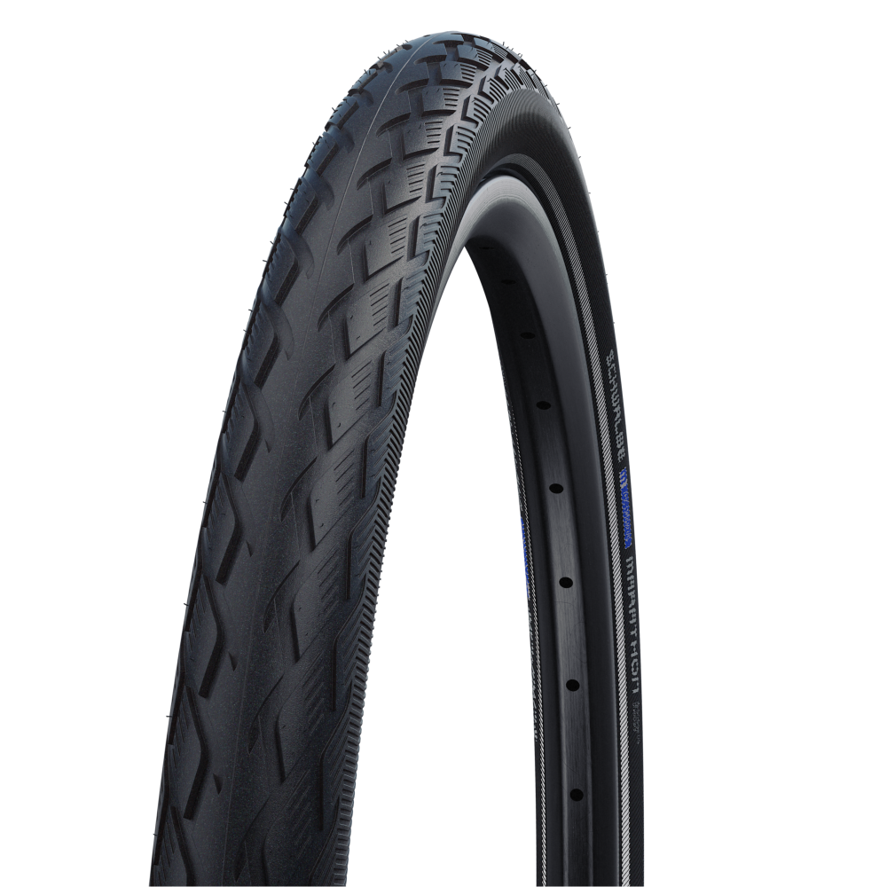 SCHWALBE Pneu Green Marathon 700x35C GG Starr mit Reflexstreifen black
