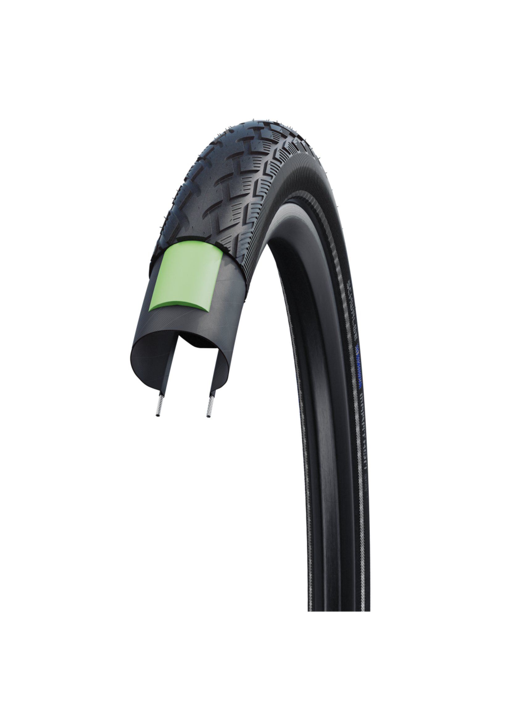 SCHWALBE Pneumatico Green Marathon 700x35C GG Starr con banda riflettente