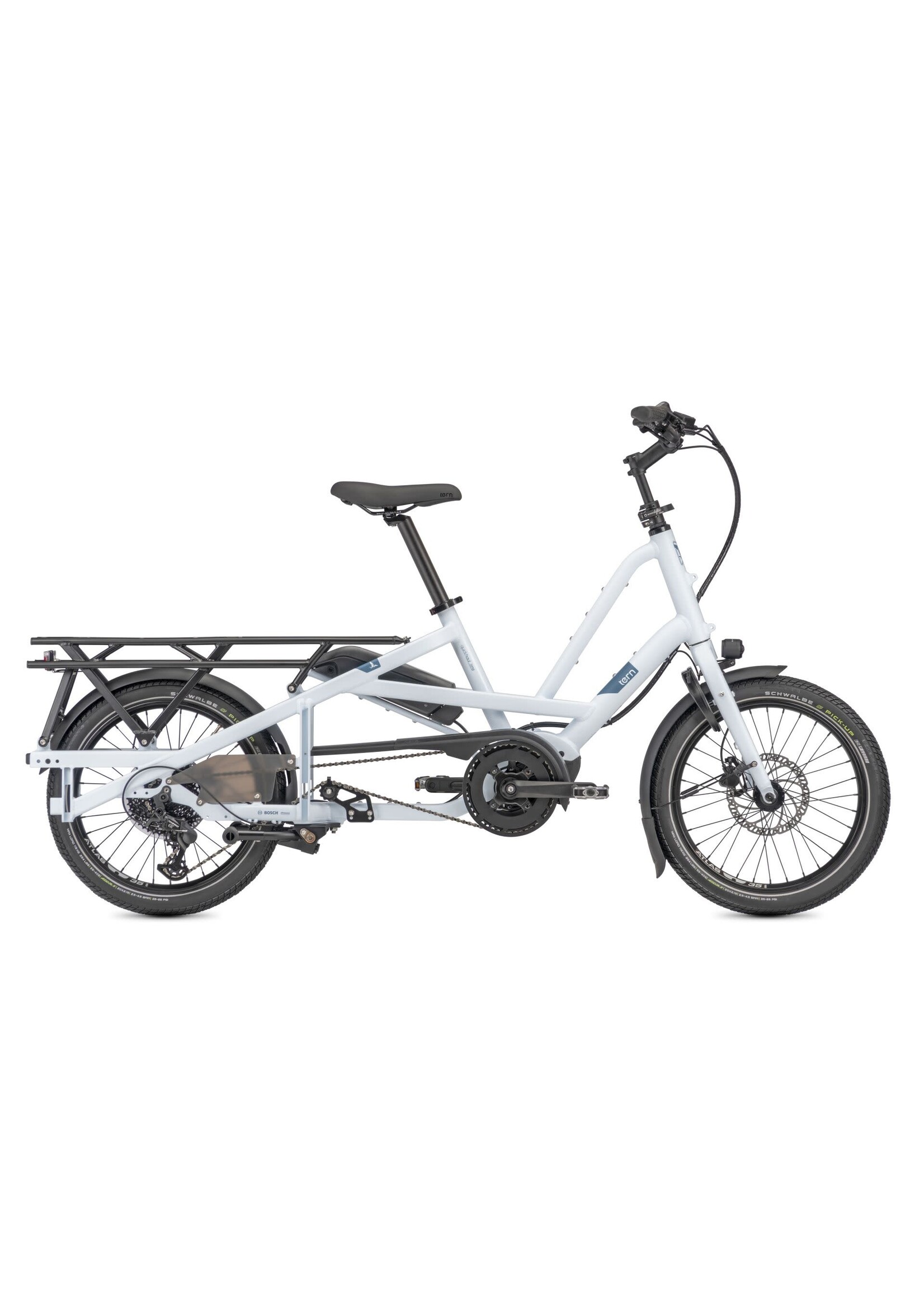 Tern Quick Haul Long D9, Perf Cargo, 500WH, Satin Ice Grey/Blue-Grey