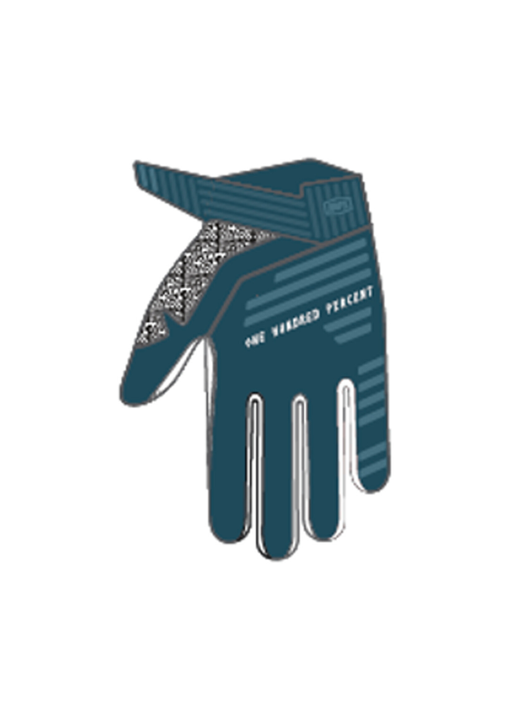 100% 100% - Guanti R-core bianchi/blu