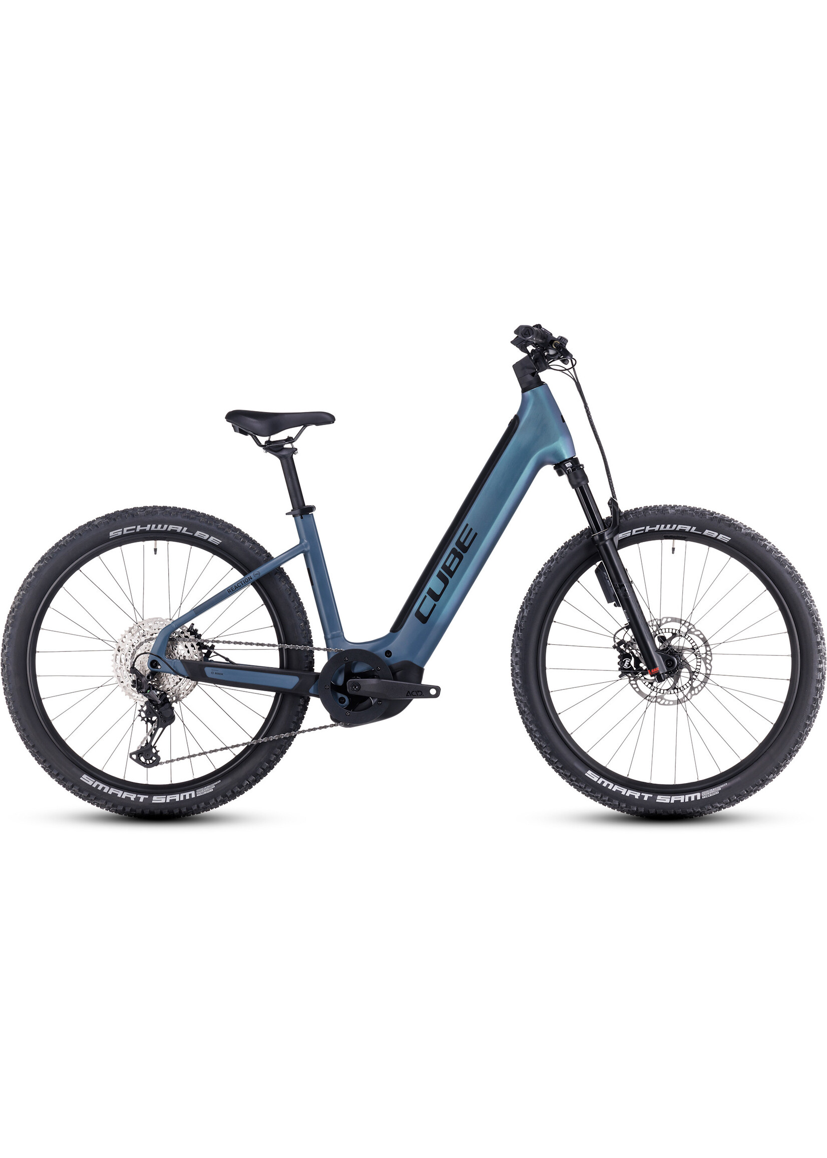 CUBE Cube Reaction Hybrid ABS 750 smaragdgrey n blue Easy Entry 18" / 27.5 / M - Okkasion