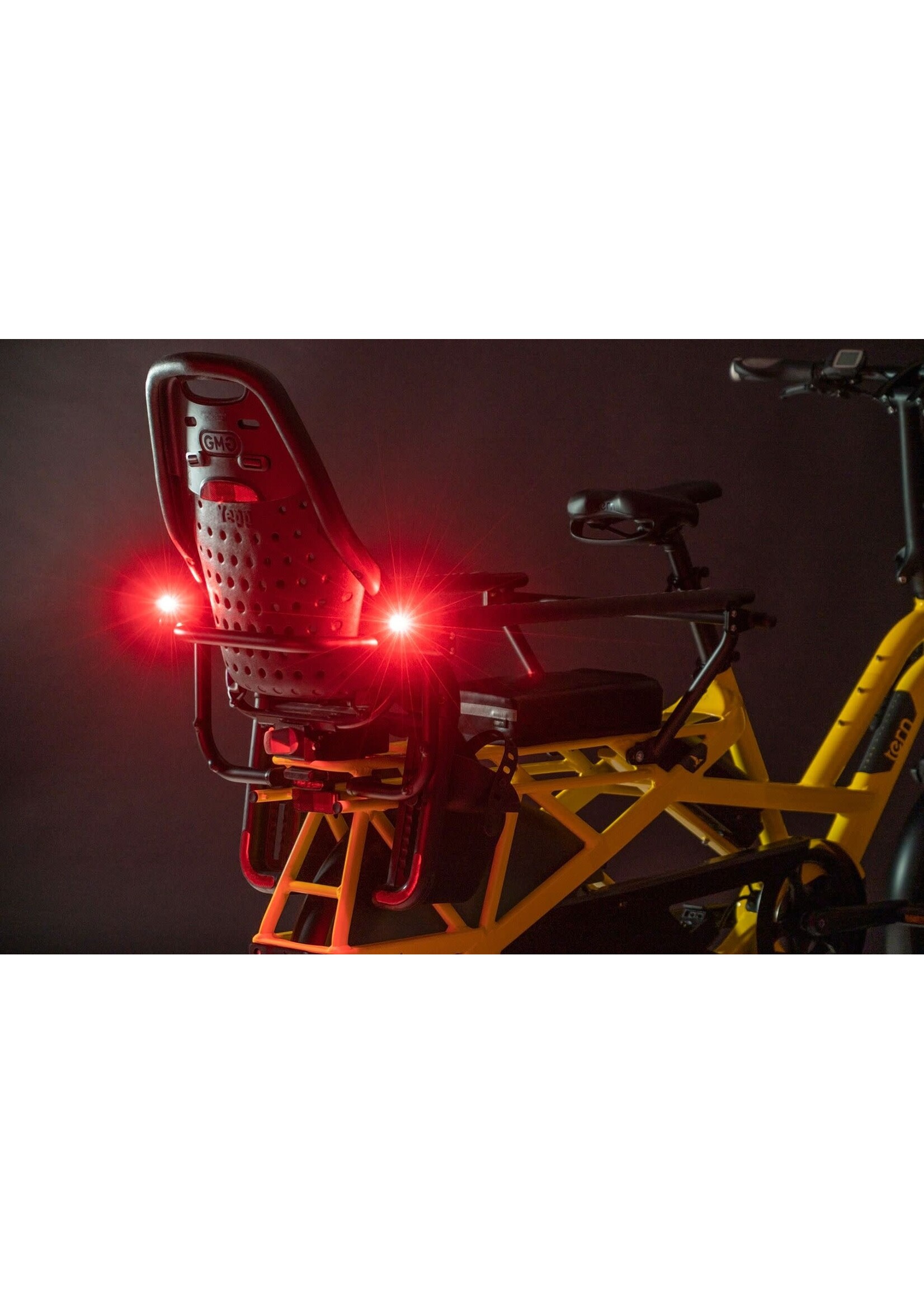 Tern Nitelite Rear, feu arrière rouge, Lampes de sécurité intégrées