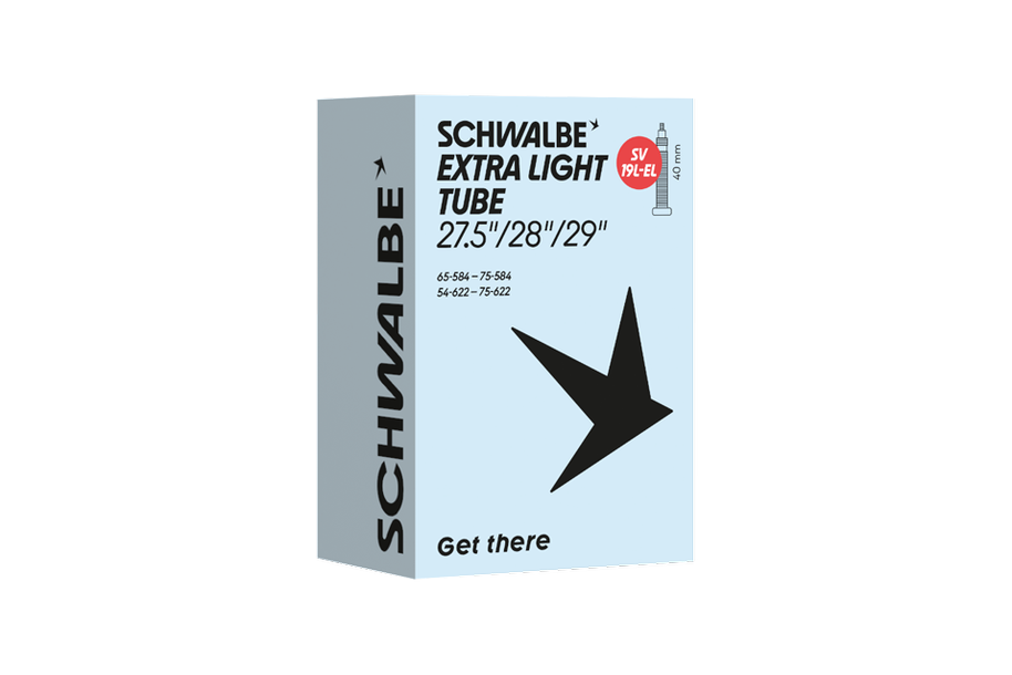 SCHWALBE SCHWALBE Tube SV19L-EL EXTRA LIGHT 54/75-584/622 IB black 40mm