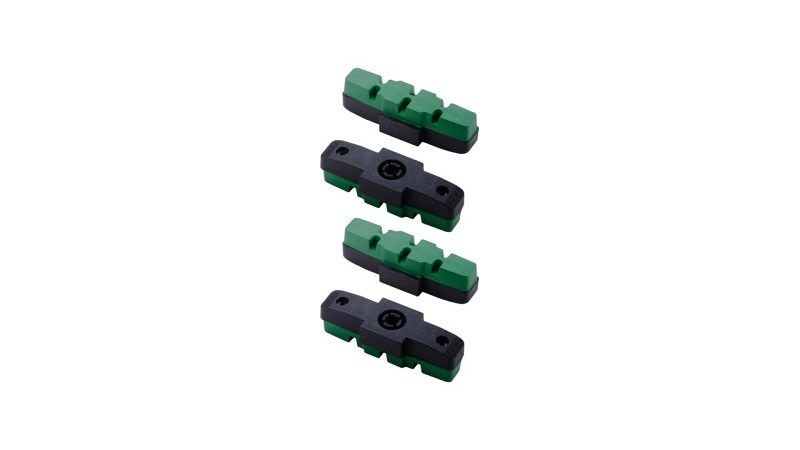 BBB Pastiglie freno per e-bike HS11/-22/-33, 2 paia, nero-verde, prestazioni ottimizzate