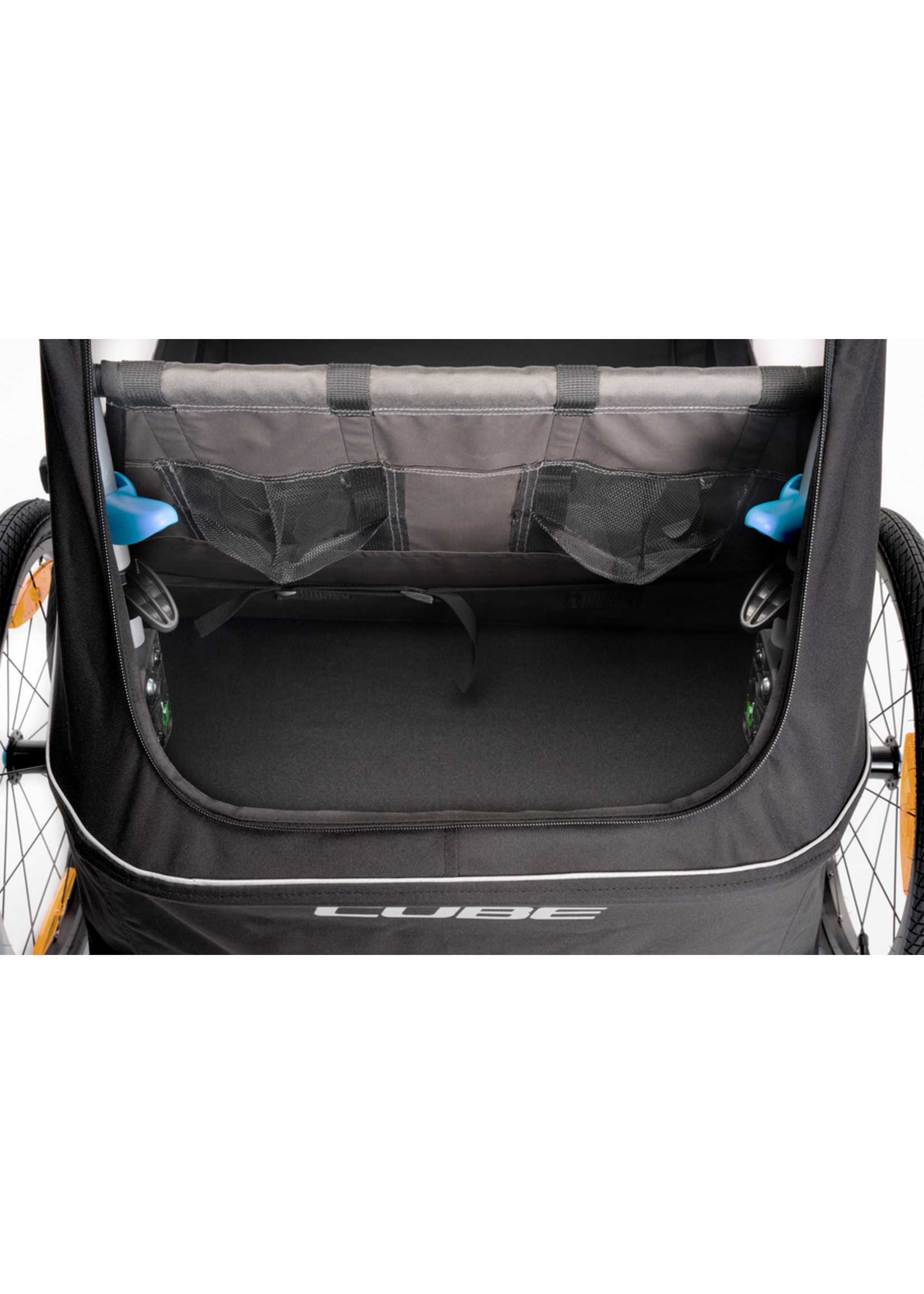 CUBE Rimorchio per bambini CUBE Double PURE black´n´grey