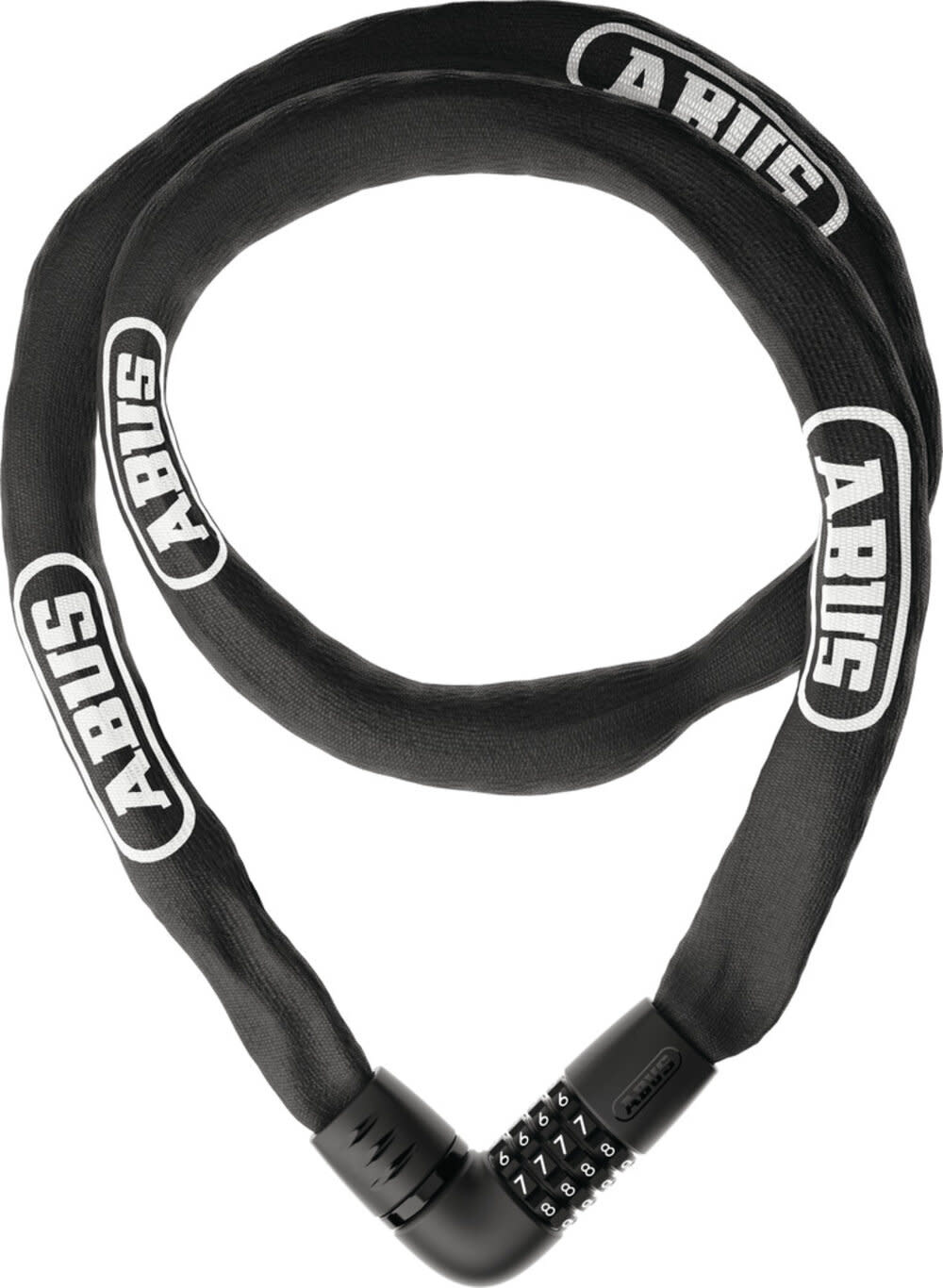 Abus Tresor 7 mm 6807C Ketten-Zahlenschloss - black / 140 cm