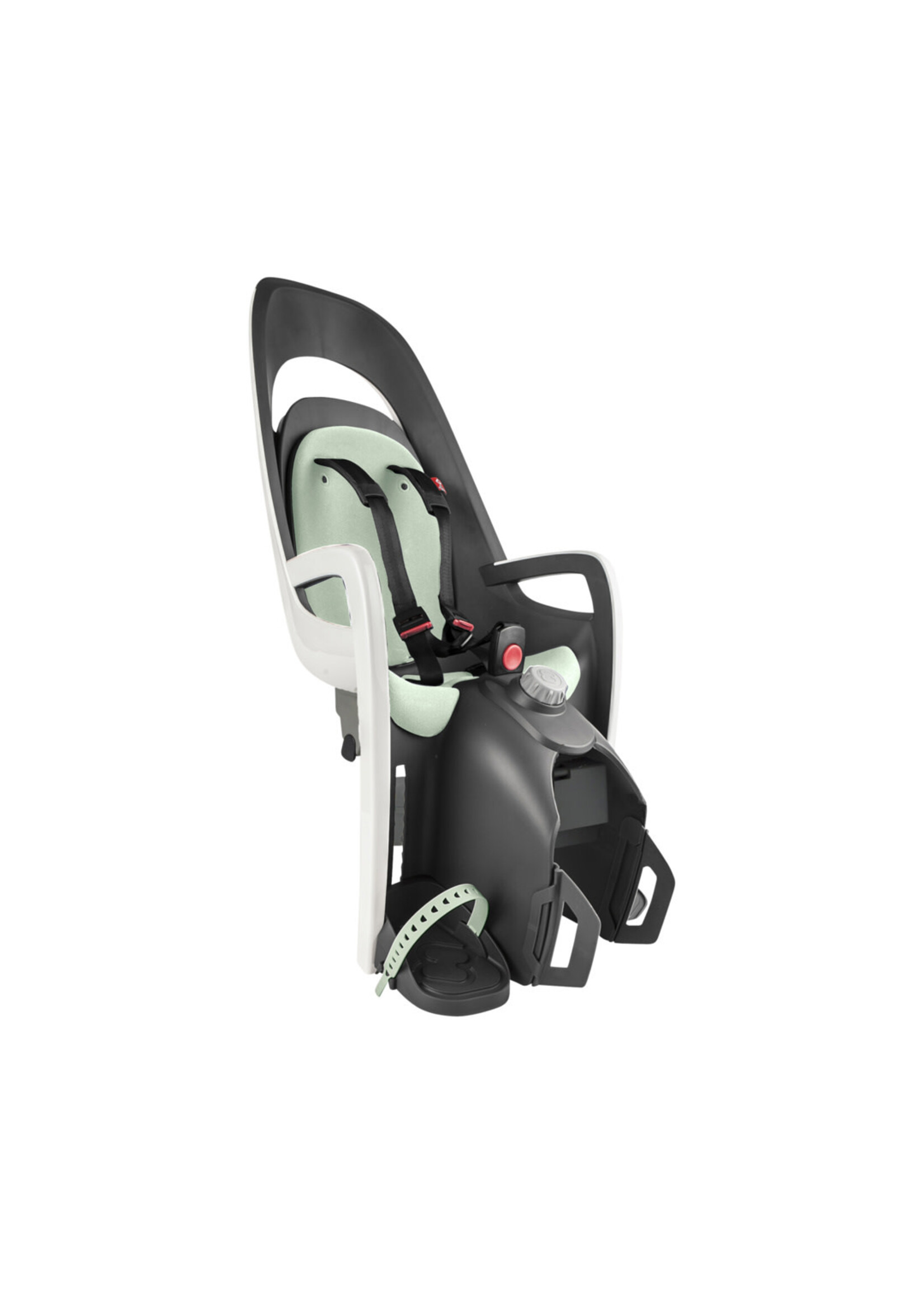 Hamax Seggiolino Caress Bianco/Menta da portapacchi (reclinabile & molleggiato)