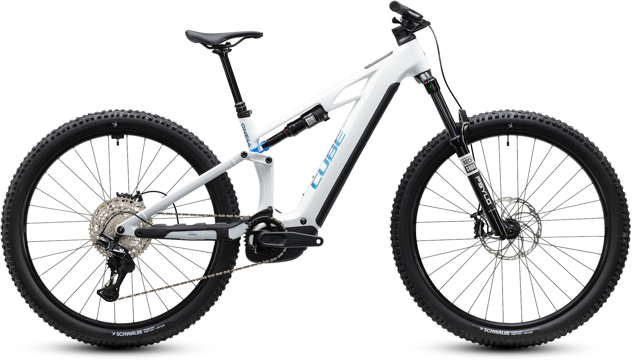 CUBE Cube Stereo Hybrid ONE44 HPC Pro 800 metallicwhite ́n ́blue