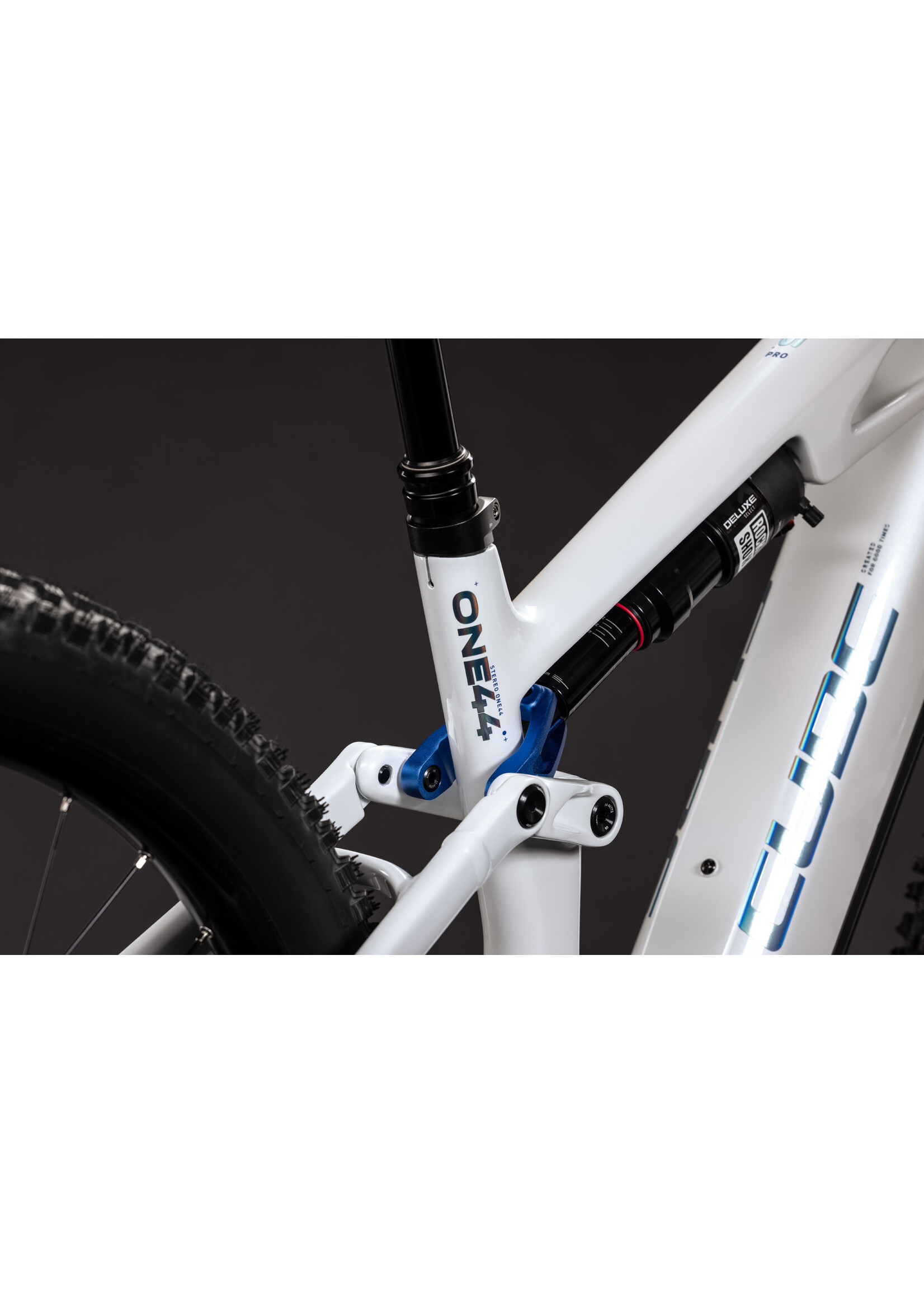 CUBE Cube Stereo Hybrid ONE44 HPC Pro 800 metallicwhite´n´blue