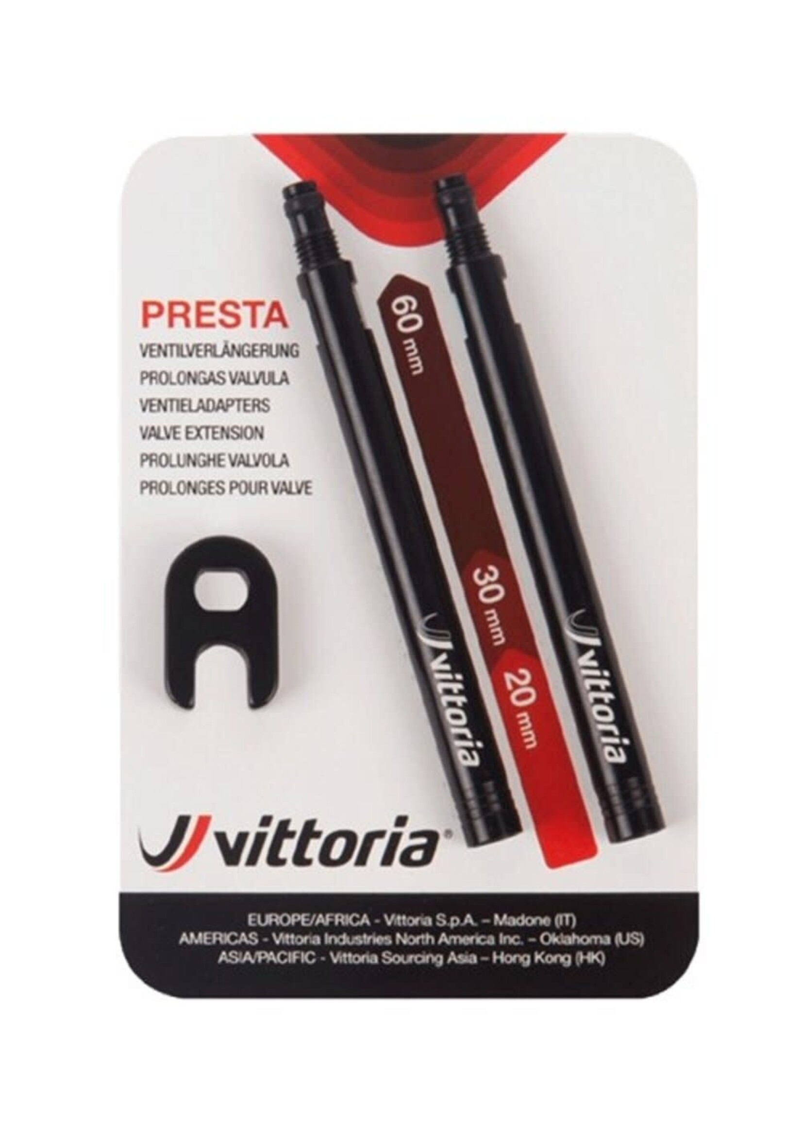 Vittoria Vittoria Prolunga valvola presta 60 mm 2 pz