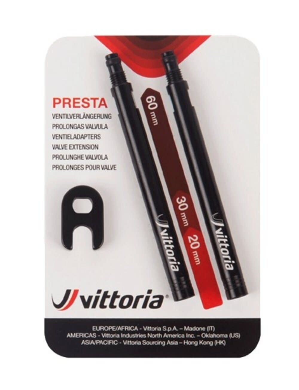 Vittoria Vittoria Rallonge pour valves 60 mm valve Presta lot à 2 pièces