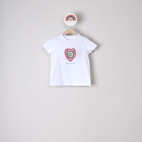 t-shirt kids colours of love t-shirt kids colours of love