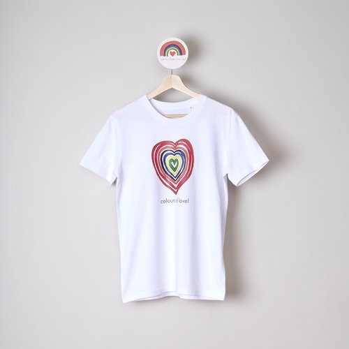 t-shirt unisex colours of love t-shirt unisex colours of love