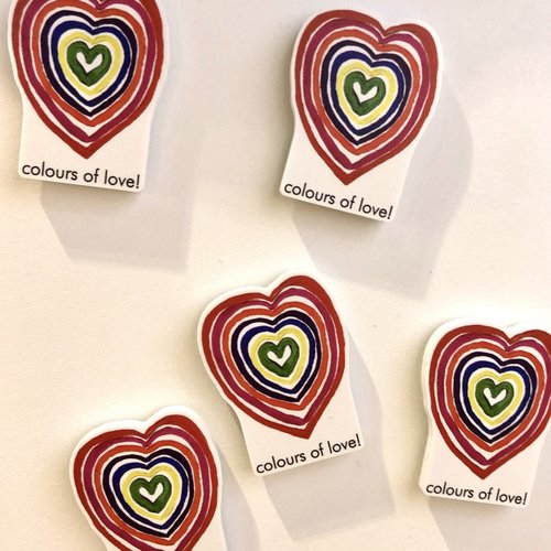 magneet colours of love magneet colours of love