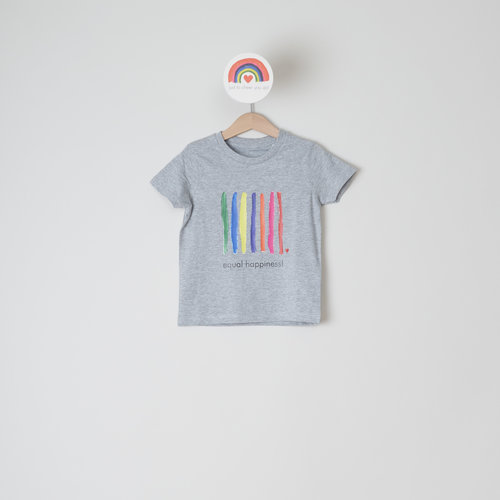 t-shirt kids grey equal happiness t-shirt kids grey equal happiness