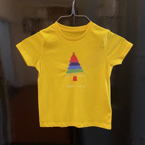 t-shirt kids yellow happy x-mas t-shirt kids yellow happy x-mas