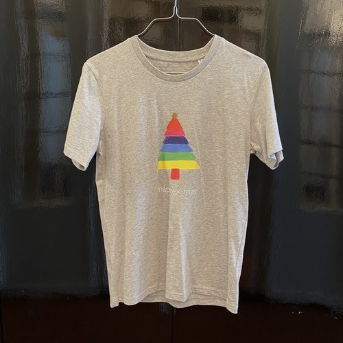 t-shirt unisex grey happy x-mas t-shirt unisex grey happy x-mas