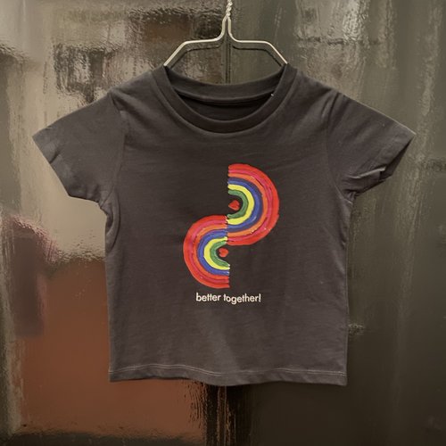 t-shirt kids black better together t-shirt kids black better together