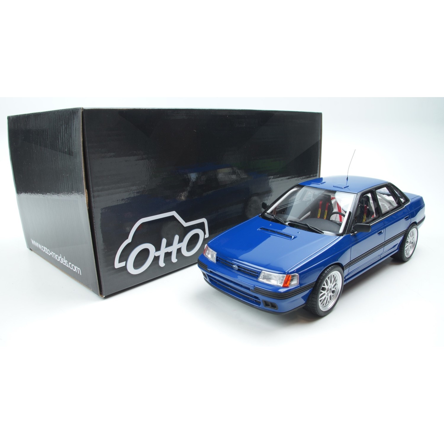 新品再入荷】 OttO mobile 1/18 スバル レガシィRS GR.A ブルー 完成品