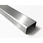 Versandmetall Profil en U axcxb 10x40x10mm t = 1,5mm longueur 2000 mm surface brossé en grain 320