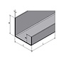 Versandmetall Profil en U axcxb 10x40x10mm t = 1,5mm longueur 2000 mm surface brossé en grain 320