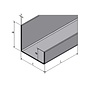 Versandmetall Profil en U axcxb à côtés égale 20x40x20mm t = 1,5mm longueur 2500 mm  surface brossé en grain 320