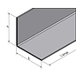 Versandmetall Corniere inox en tôle d'acier inoxydable 100x100x2mm, longueur 2000 mm surface brossé en grain 320