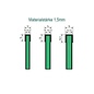 Versandmetall Profil encadrement pour vitrage de balcon, en acier inoxydable de 1,5mm, pour verres de 8 jusqu'à 21,52mm, surface brossé  en grain 320