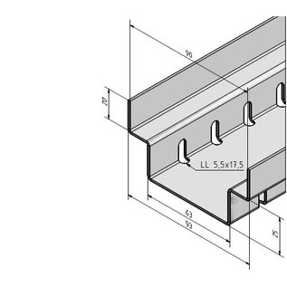 Versandmetall Caniveau de drainage en acier inoxydable  type A en acier inoxydable d'entrée 90 à 140mm faible hauteur d'installation