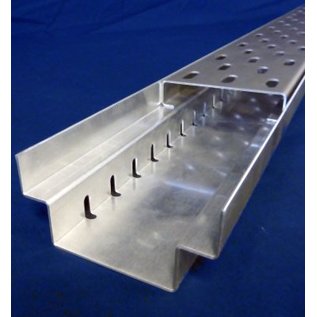 Versandmetall Drainagerinne ohne Rost, Einlaufbreite 90,  120, 140, 190mm aus Aluminium, Linien Entwässerung von Oberflächen