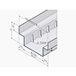 Versandmetall Caniveau  de drainage en acier inoxydable, largeur d'entrée 90 à 140mm. Quantités 10m, 20m, 30m, 40m, 50m