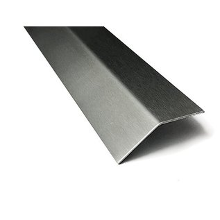 Versandmetall Corniere inox en tôle d'acier inoxydable isocéle 135°, longueur 1500 mm