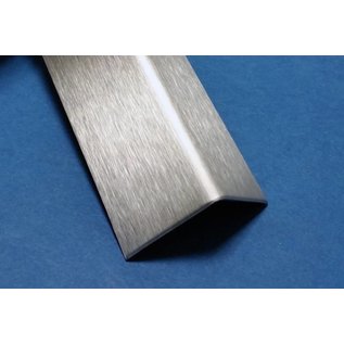 Versandmetall Corniere inox en tôle d'acier inoxydable isocéle 90°, longueur 2000 mm