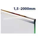 Versandmetall Profil encadrement inox en acier inoxydable de 1,5mm, longueur 2000mm