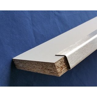 Versandmetall Profil encadrement, Profil U 1,5mm d'acier inoxydable, pour panneaux bois de 10 - 40mm