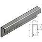 Versandmetall Profil encadrement inégal en acier inoxydable surface brossé en grain 320, 1,5mm, 10mm verre