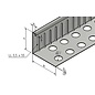 Versandmetall bande de gravier connecteur petit- acier inoxydable 1.4301 - perforée - pliée à 90 °