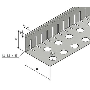 Versandmetall Bande de gravier connecteur petit en acier inoxydable Hauteur 40-75mm