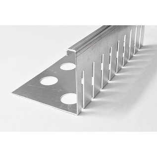 Versandmetall Bande de gravier grande - aluminium Al99.5 - perforée - pliée à 90 °