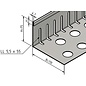 Versandmetall Petite bande de gravier avec plie - acier inoxydable - perforé - 90 °.