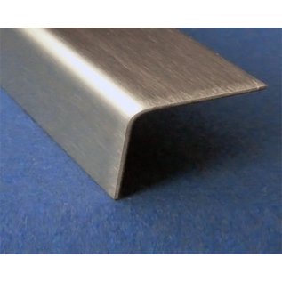 Versandmetall Corniere en tôle d'acier inoxydable inégal 90°, longueur 2500 mm