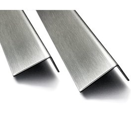Versandmetall Hoekprofiel RVS 304 ongelijkzijdig gezet 90° Lengte 1500 mm