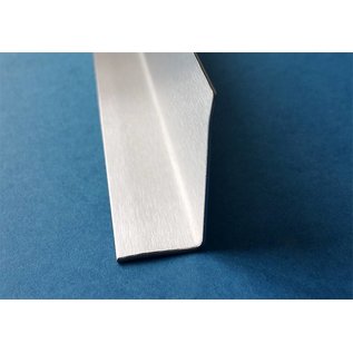 Versandmetall Arêt angle intérieur, profil de finition, longueur 1.250mm , surface brossé  en grain 320