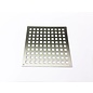 Versandmetall Feuille perforée perforée de trou carré d'acier inoxydable 10x10mm épaisseur de matériel 1.5mm