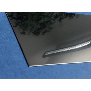 - Edelstahl Bordüre mit 7cm Ablage 1.4301, t= 1,5mm axbxL 70x150x2270mm INNEN IIID spiegelpoliert oder Schliff K320
